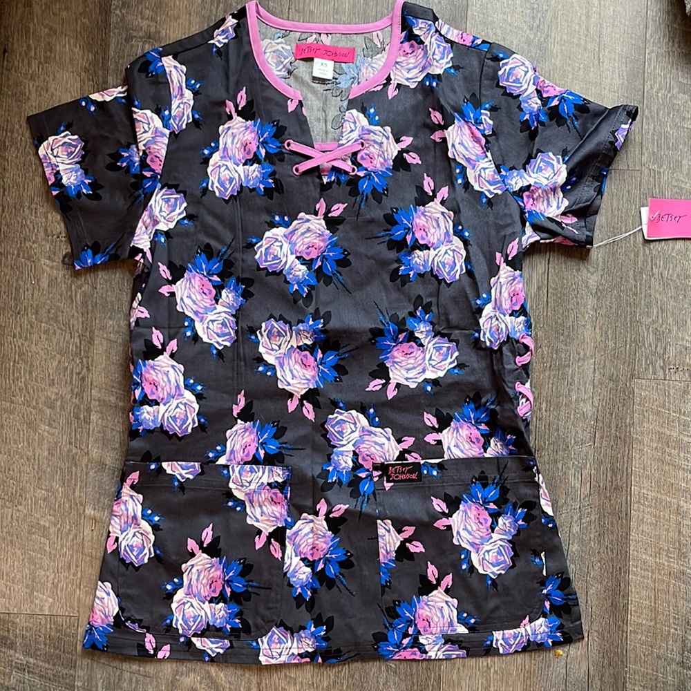 Betsey Johnson scrub top
